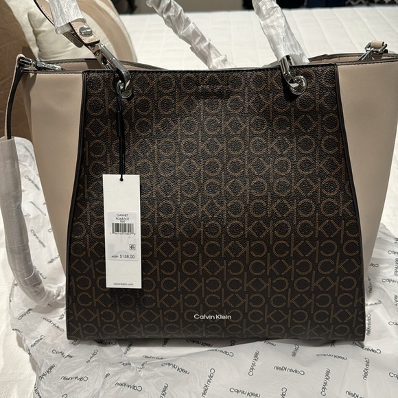 Calvin Klein Garnet Convertible Tote Bag - Picture 2 of 12